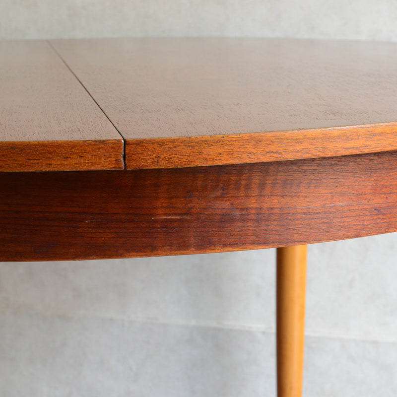 60S ラウンドエクステンション テーブル03（天板剥離再塗装済）