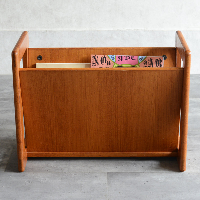 デンマーク  チーク マガジンラック