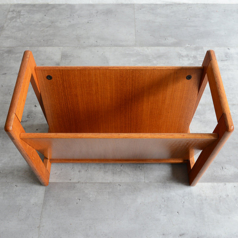 デンマーク  チーク マガジンラック