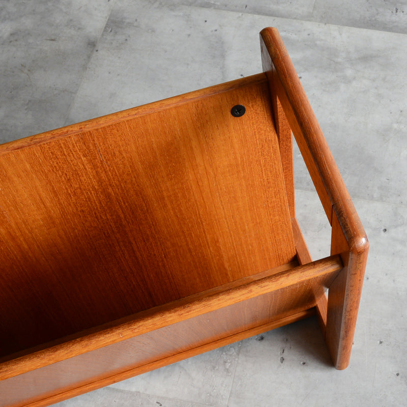 デンマーク  チーク マガジンラック