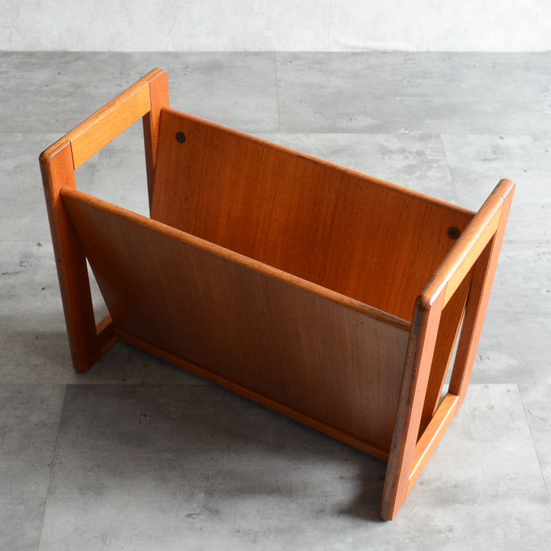 デンマーク  チーク マガジンラック