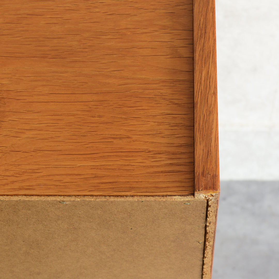 デンマーク　オークビューロー／ミラー付　5-1(ウッドオイル仕上）