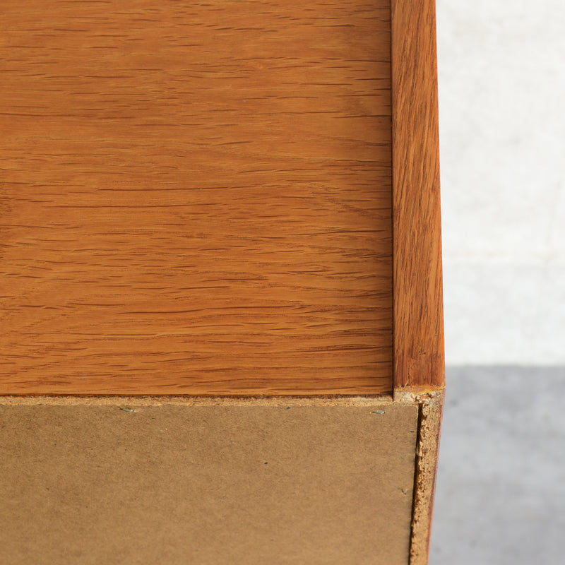 デンマーク　オークビューロー／ミラー付　5-1(ウッドオイル仕上）