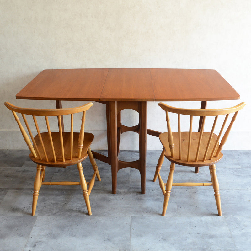 M様ご見学予約品　Nathanネイサン ゲートレッグ エクステンション ダイニングテーブル 20 (レクタングル）