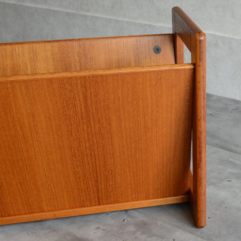 デンマーク  チーク マガジンラック