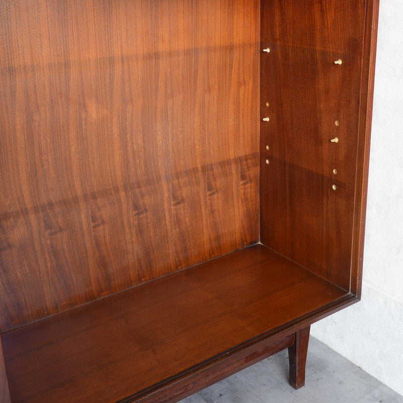 Meredew メレデュー　ガラス キャビネット 25 (木扉付）