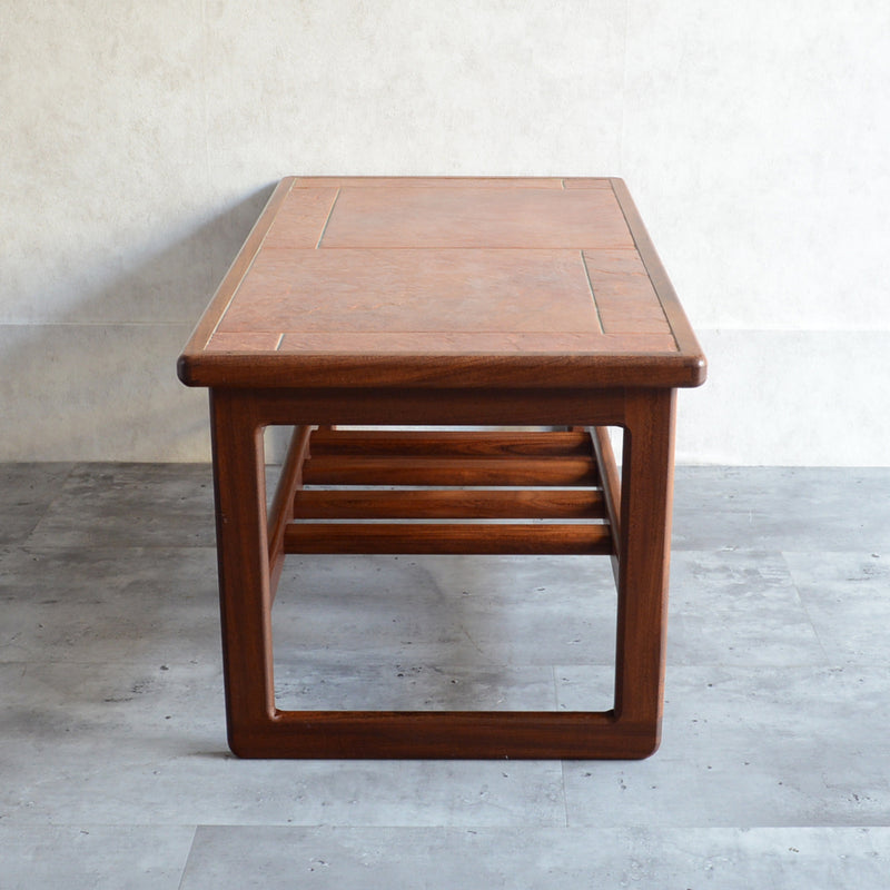 コーラルタイルトップ　ヴィンテージ ローテーブル02