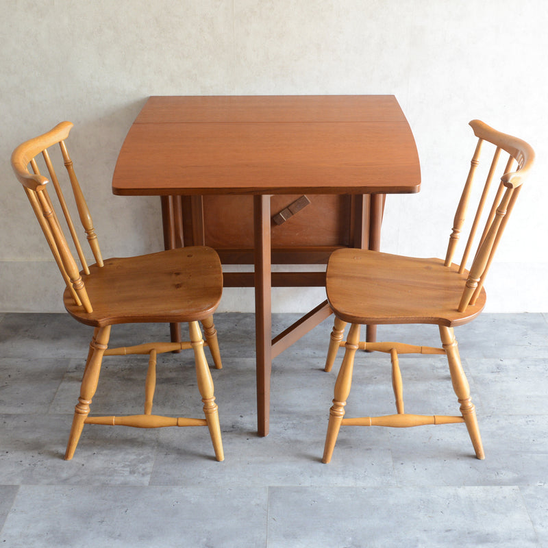 M様ご見学予約品　Nathanネイサン ゲートレッグ エクステンション ダイニングテーブル 20 (レクタングル）