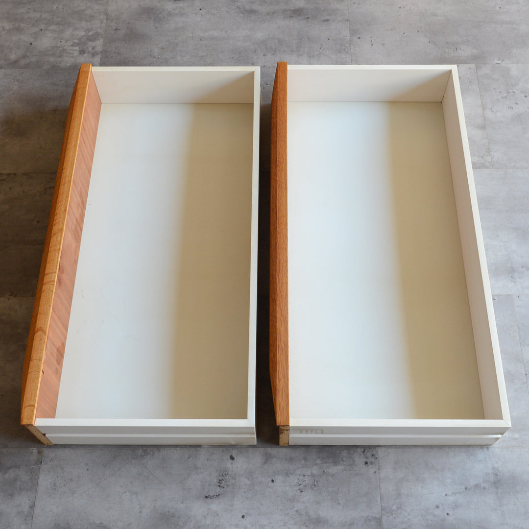 デンマーク　オークビューロー／ミラー付　5-1(ウッドオイル仕上）