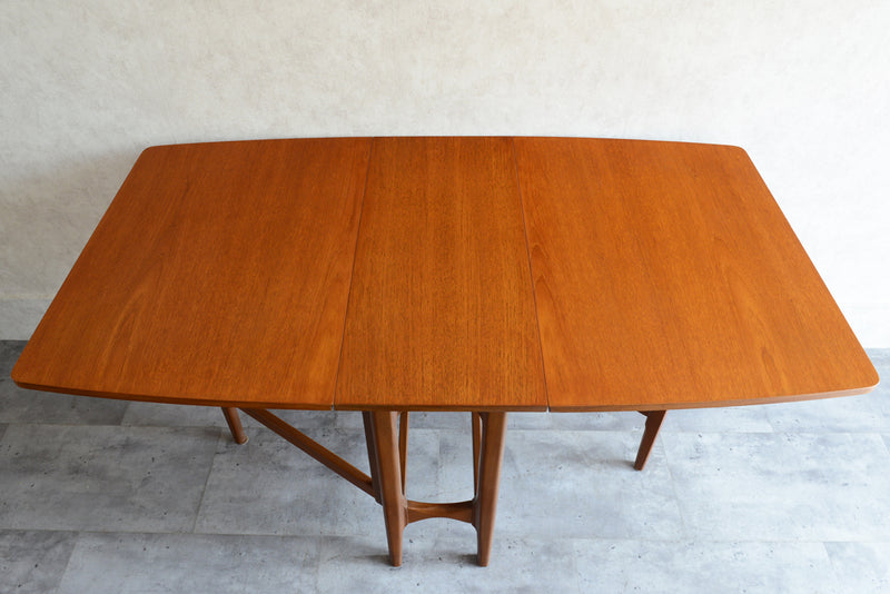 M様ご見学予約品　Nathanネイサン ゲートレッグ エクステンション ダイニングテーブル 20 (レクタングル）