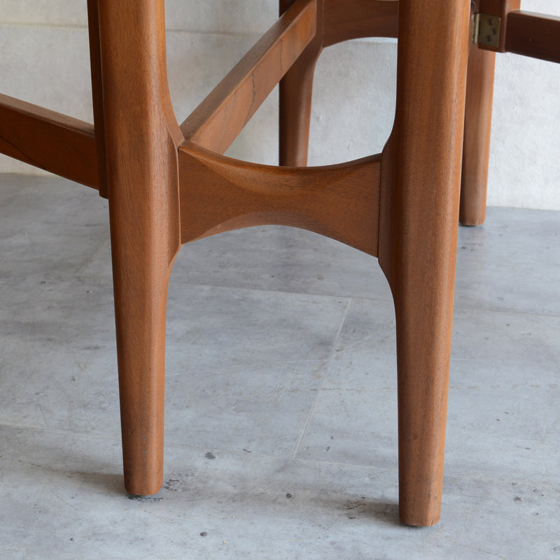 M様ご見学予約品　Nathanネイサン ゲートレッグ エクステンション ダイニングテーブル 20 (レクタングル）