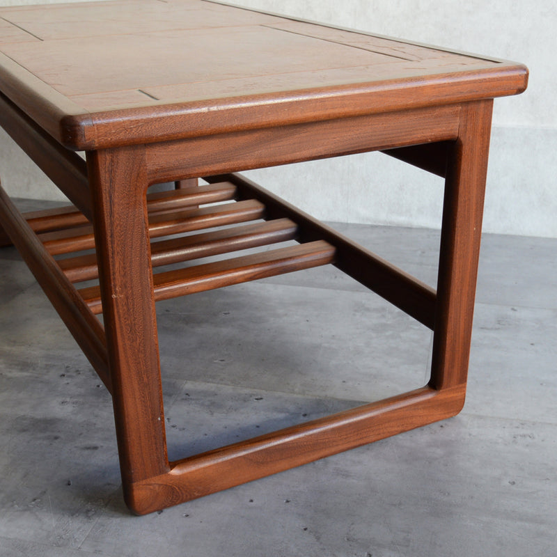 コーラルタイルトップ　ヴィンテージ ローテーブル02