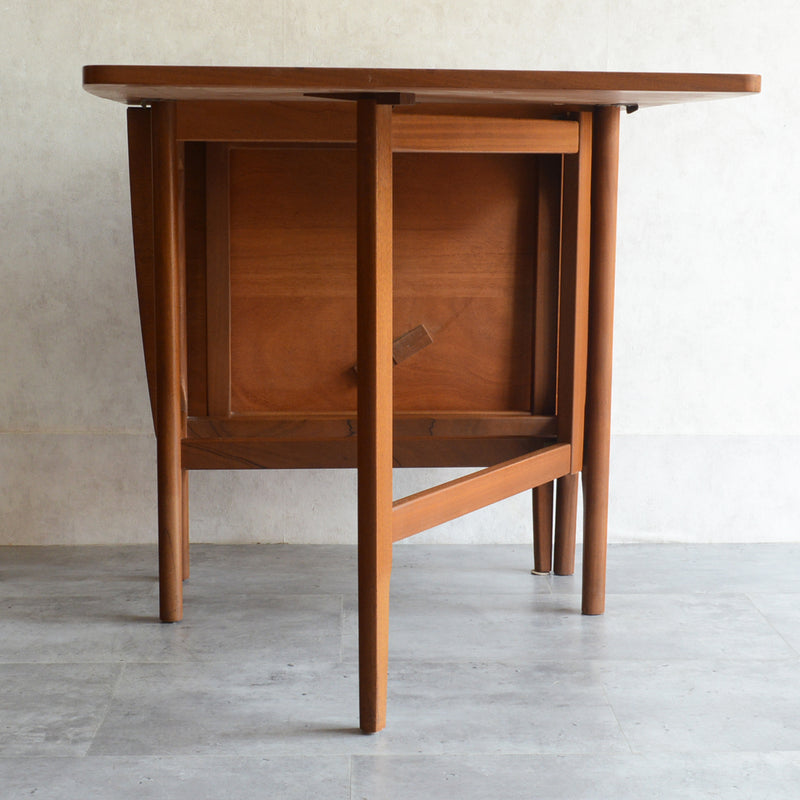 M様ご見学予約品　Nathanネイサン ゲートレッグ エクステンション ダイニングテーブル 20 (レクタングル）