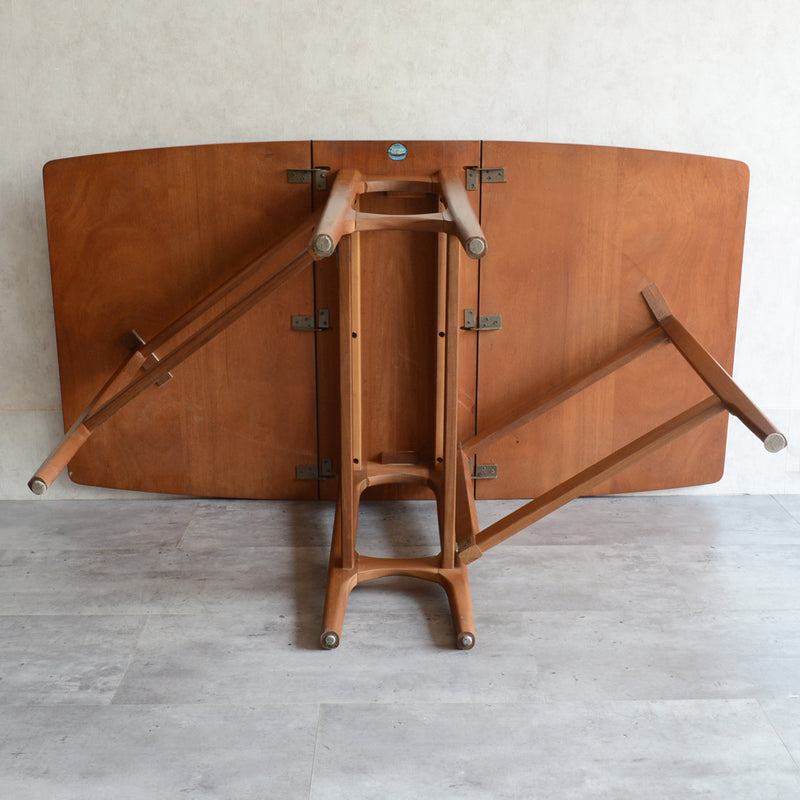 M様ご見学予約品　Nathanネイサン ゲートレッグ エクステンション ダイニングテーブル 20 (レクタングル）