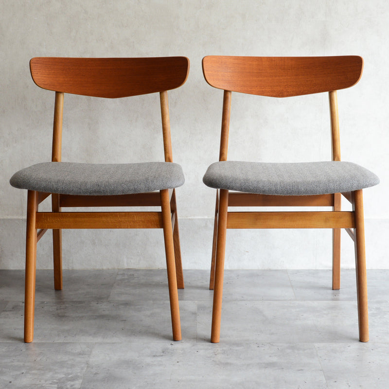 M様見学ご予約品 デンマークヴィンテージダイニングチェア ２脚セット　S28