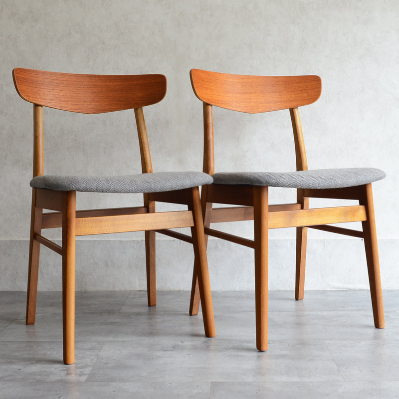 M様見学ご予約品 デンマークヴィンテージダイニングチェア ２脚セット　S28