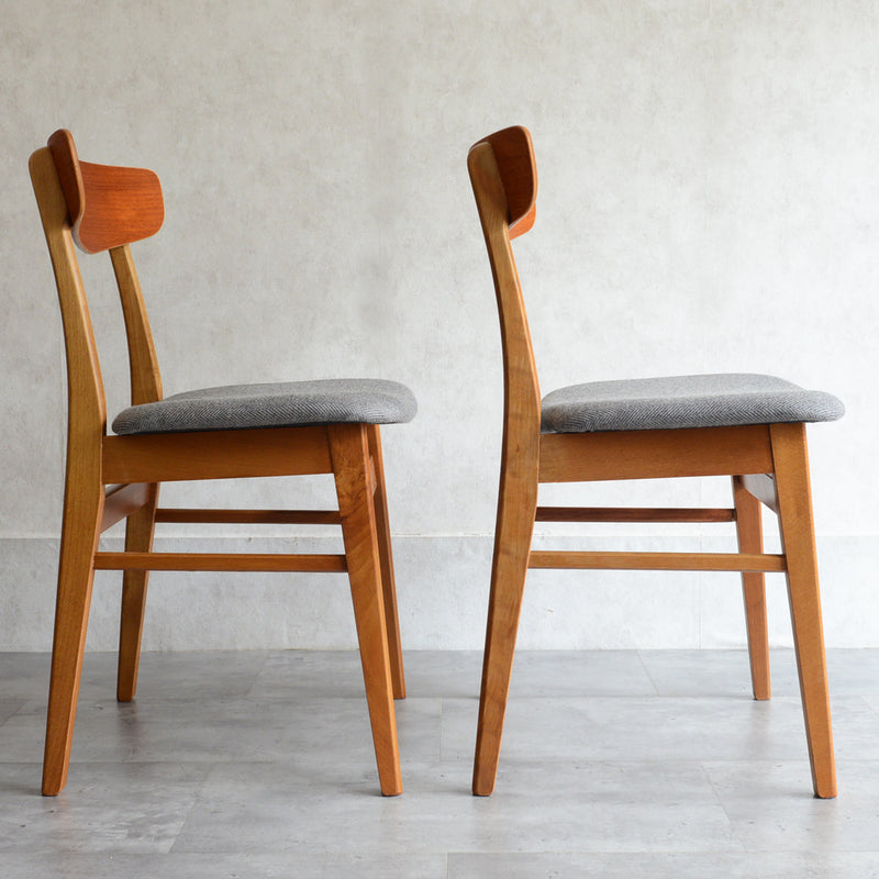 M様見学ご予約品 デンマークヴィンテージダイニングチェア ２脚セット　S28