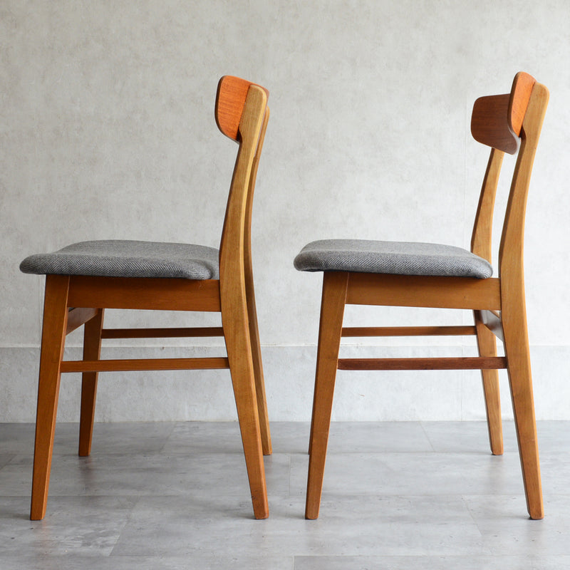 M様見学ご予約品 デンマークヴィンテージダイニングチェア ２脚セット　S28