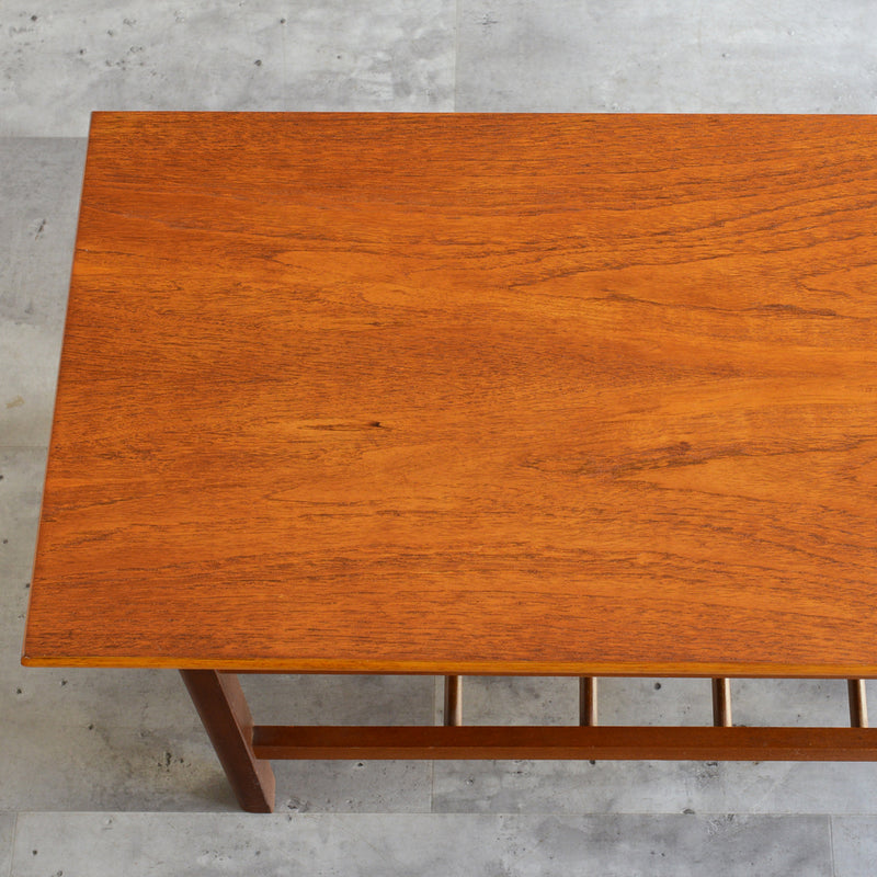 60S チーク ローテーブル 22（ラダー棚付）