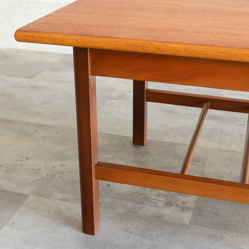 60S チーク ローテーブル 22（ラダー棚付）