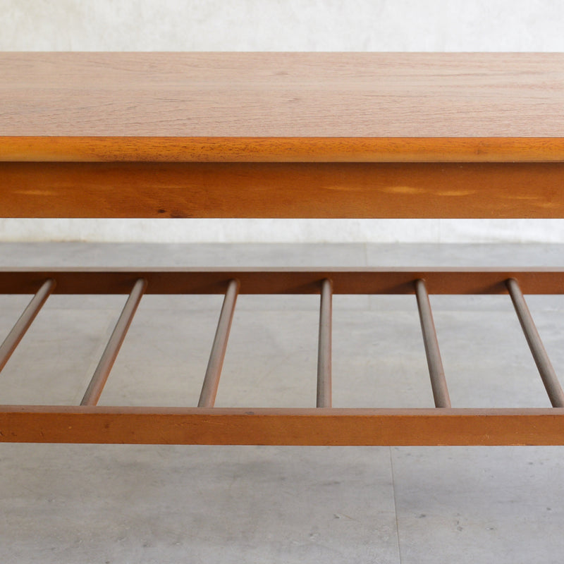 60S チーク ローテーブル 22（ラダー棚付）