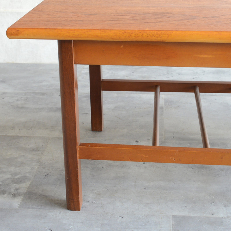 60S チーク ローテーブル 22（ラダー棚付）