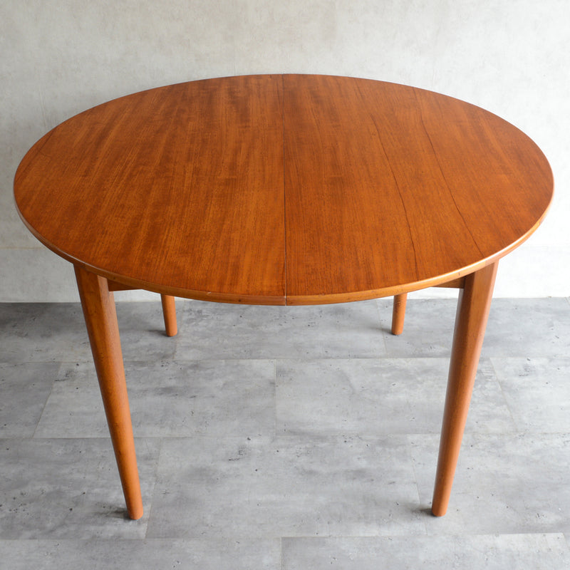 60S エクステンション ラウンドテーブル 02 (天板剥離再塗装済）