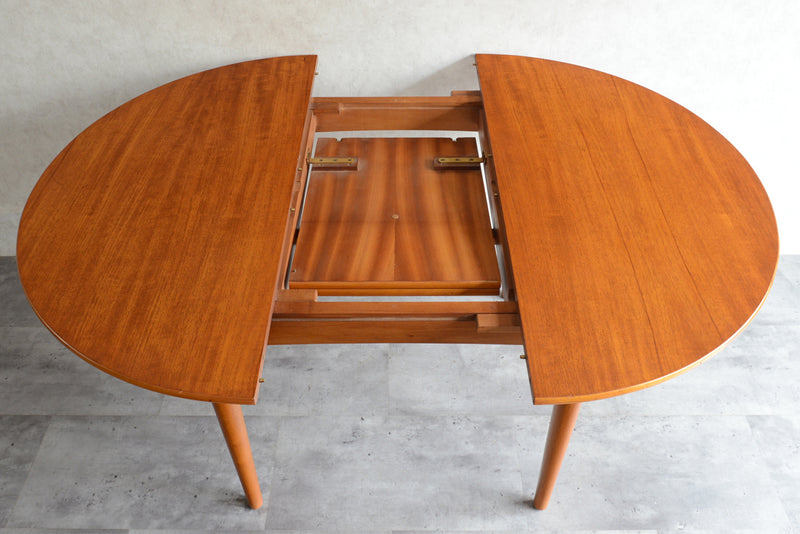 60S エクステンション ラウンドテーブル 02 (天板剥離再塗装済）