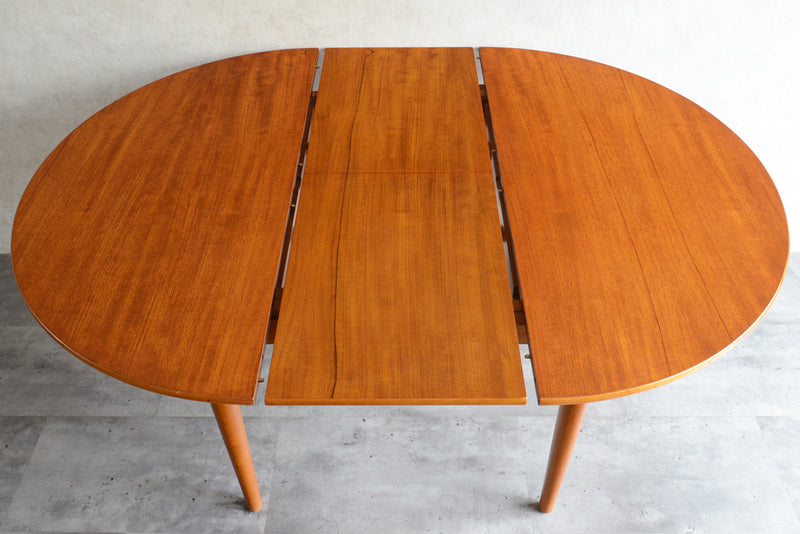 60S エクステンション ラウンドテーブル 02 (天板剥離再塗装済）