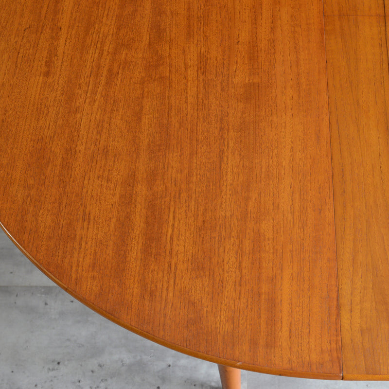 60S エクステンション ラウンドテーブル 02 (天板剥離再塗装済）