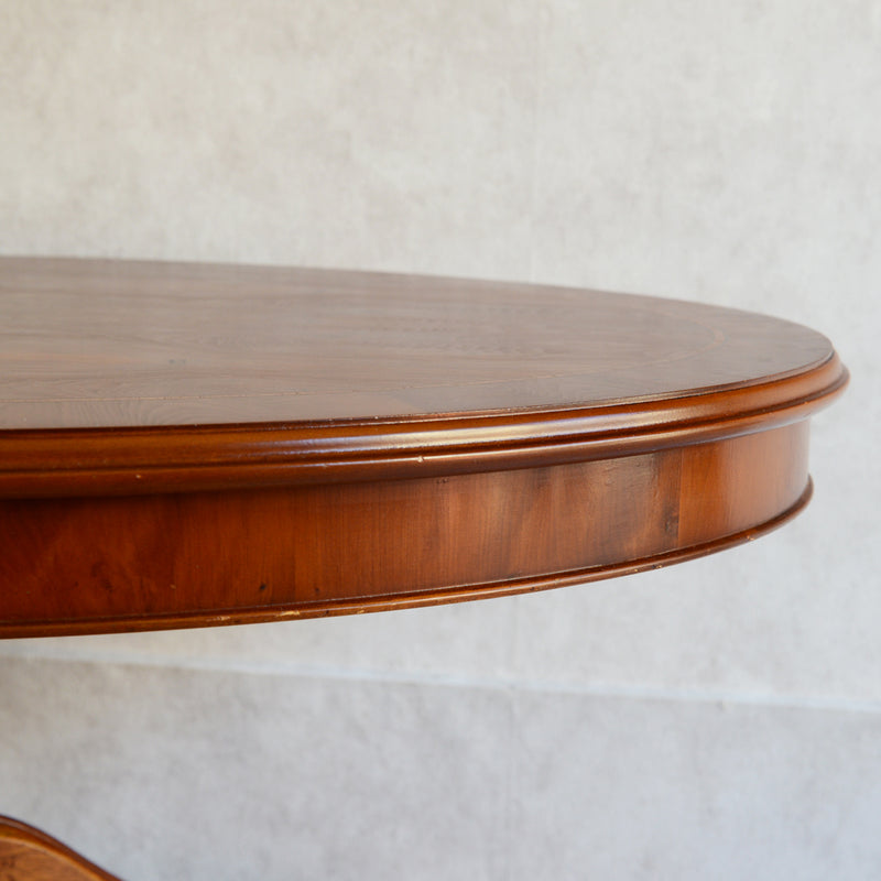 イギリスクラシック　オーバルサイドテーブル(ティルトップ）04　