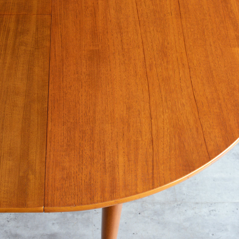 60S エクステンション ラウンドテーブル 02 (天板剥離再塗装済）