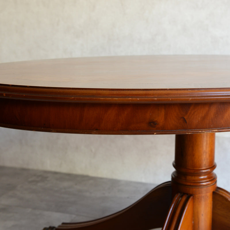 イギリスクラシック　オーバルサイドテーブル(ティルトップ）04　