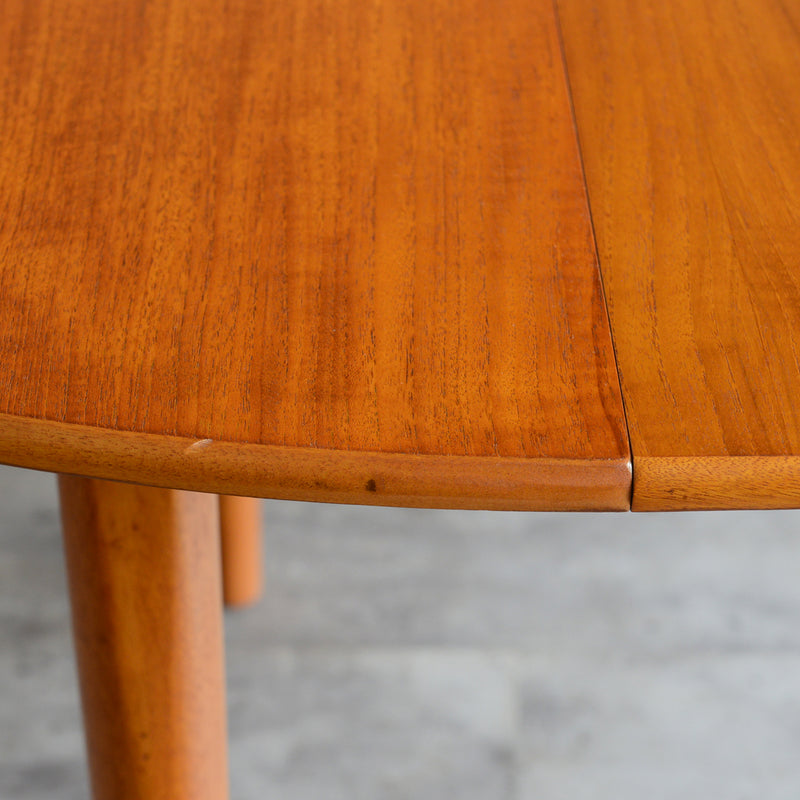 60S エクステンション ラウンドテーブル 02 (天板剥離再塗装済）