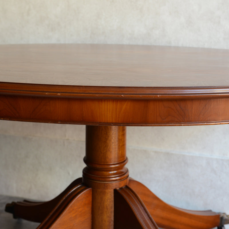 イギリスクラシック　オーバルサイドテーブル(ティルトップ）04　