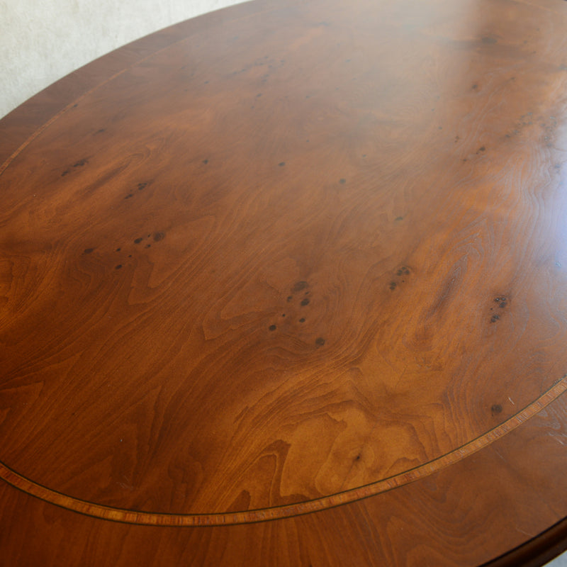 イギリスクラシック　オーバルサイドテーブル(ティルトップ）04　