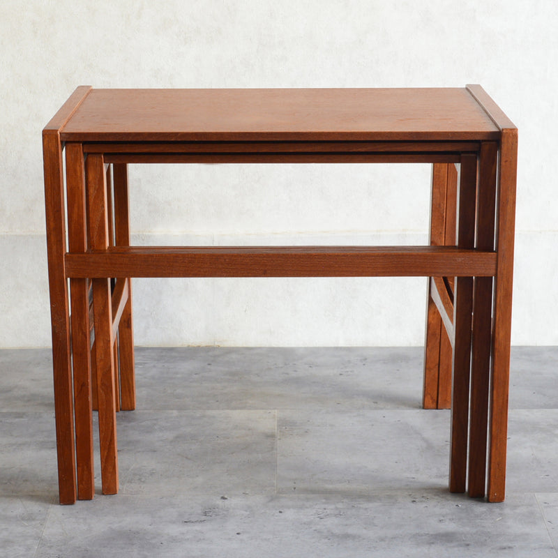 60S チーク ネストテーブル 01