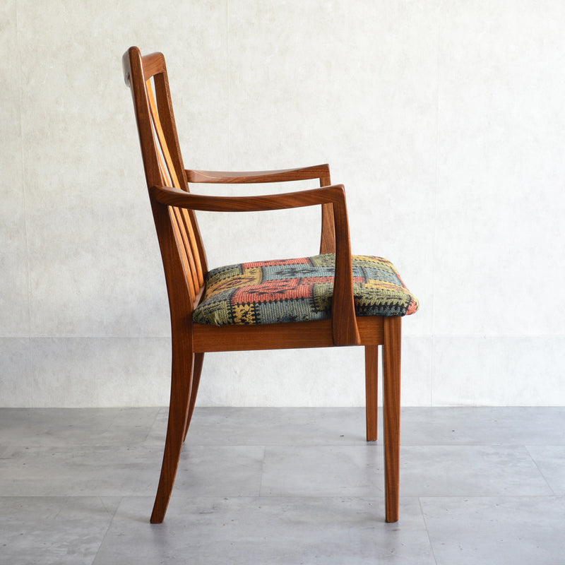 G-PLAN ジープラン　ハイバックアームチェア(柄張地）