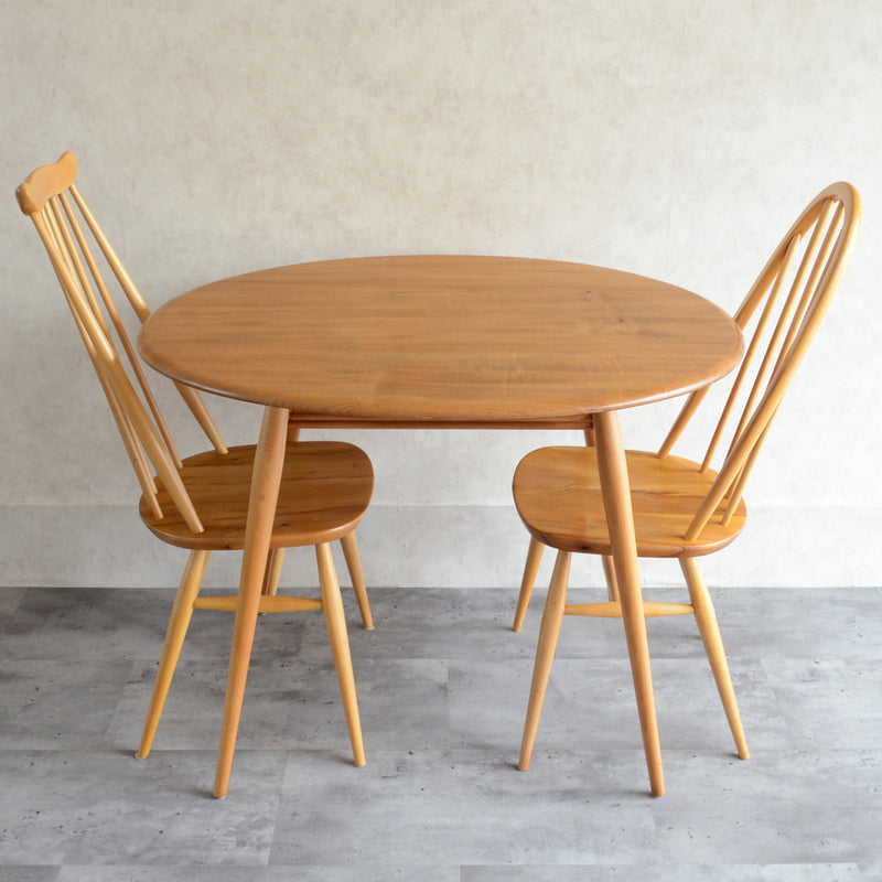 N様ご見学予約商品　ERCOLアーコール　ブレックファストテーブル（ラウンド/オーバル）