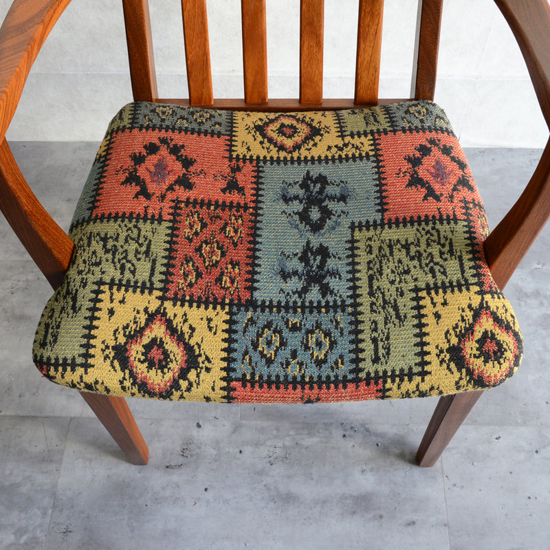 G-PLAN ジープラン　ハイバックアームチェア(柄張地）