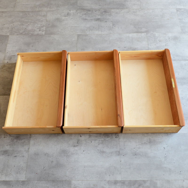 デンマークヴィンテージ　チーク3段チェスト　6-5