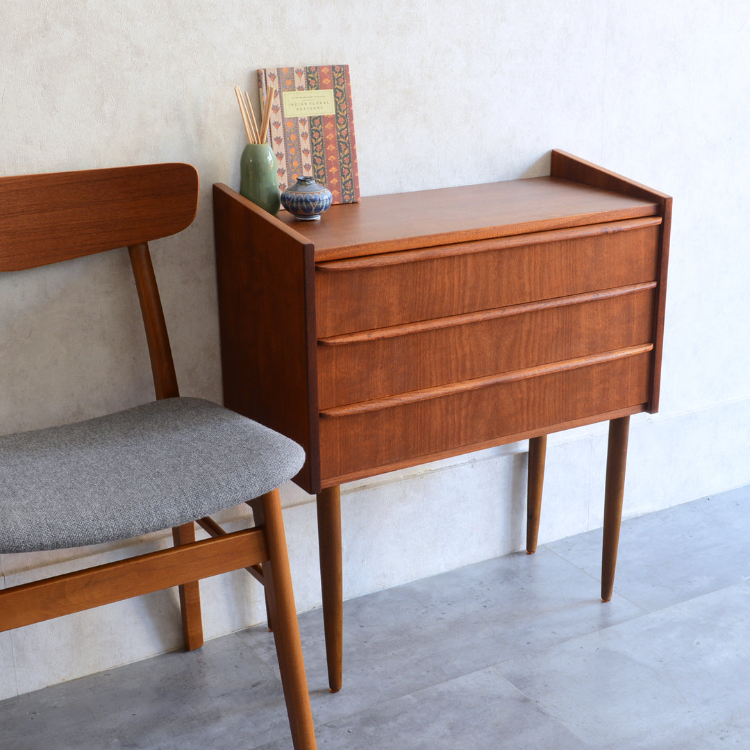 デンマーク　ヴィンテージ チークチェスト6-1(3段) (ウッドオイル仕上）