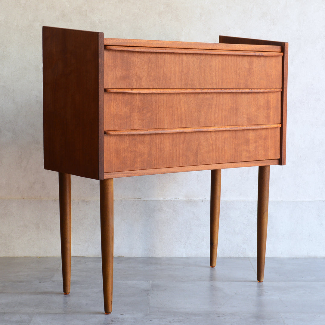 デンマーク　ヴィンテージ チークチェスト6-1(3段) (ウッドオイル仕上）