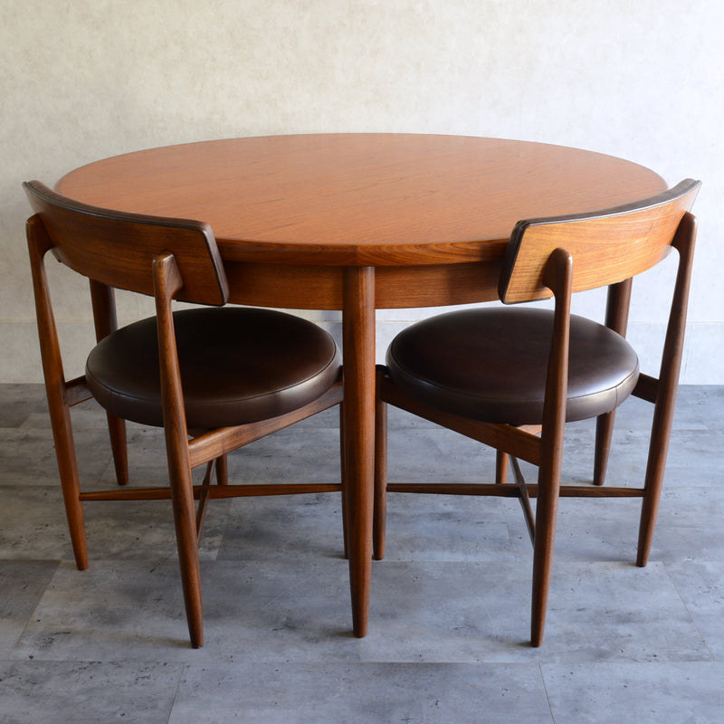 G-PLAN ジープラン　エクステンション ラウンドテーブル73 （天板剥離再塗装済）