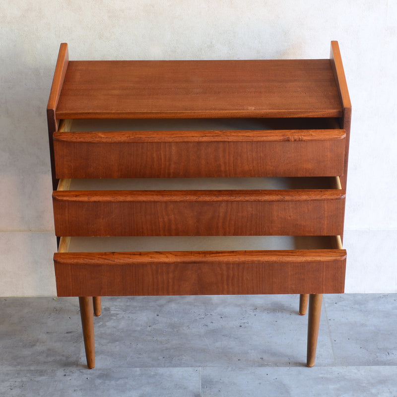 デンマーク　ヴィンテージ チークチェスト6-1(3段) (ウッドオイル仕上）