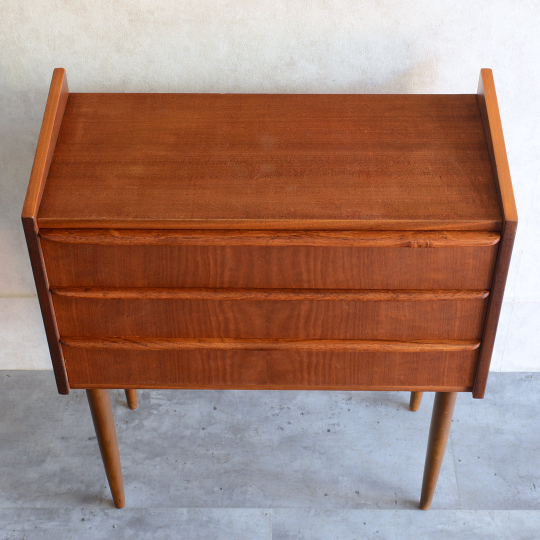 デンマーク　ヴィンテージ チークチェスト6-1(3段) (ウッドオイル仕上）