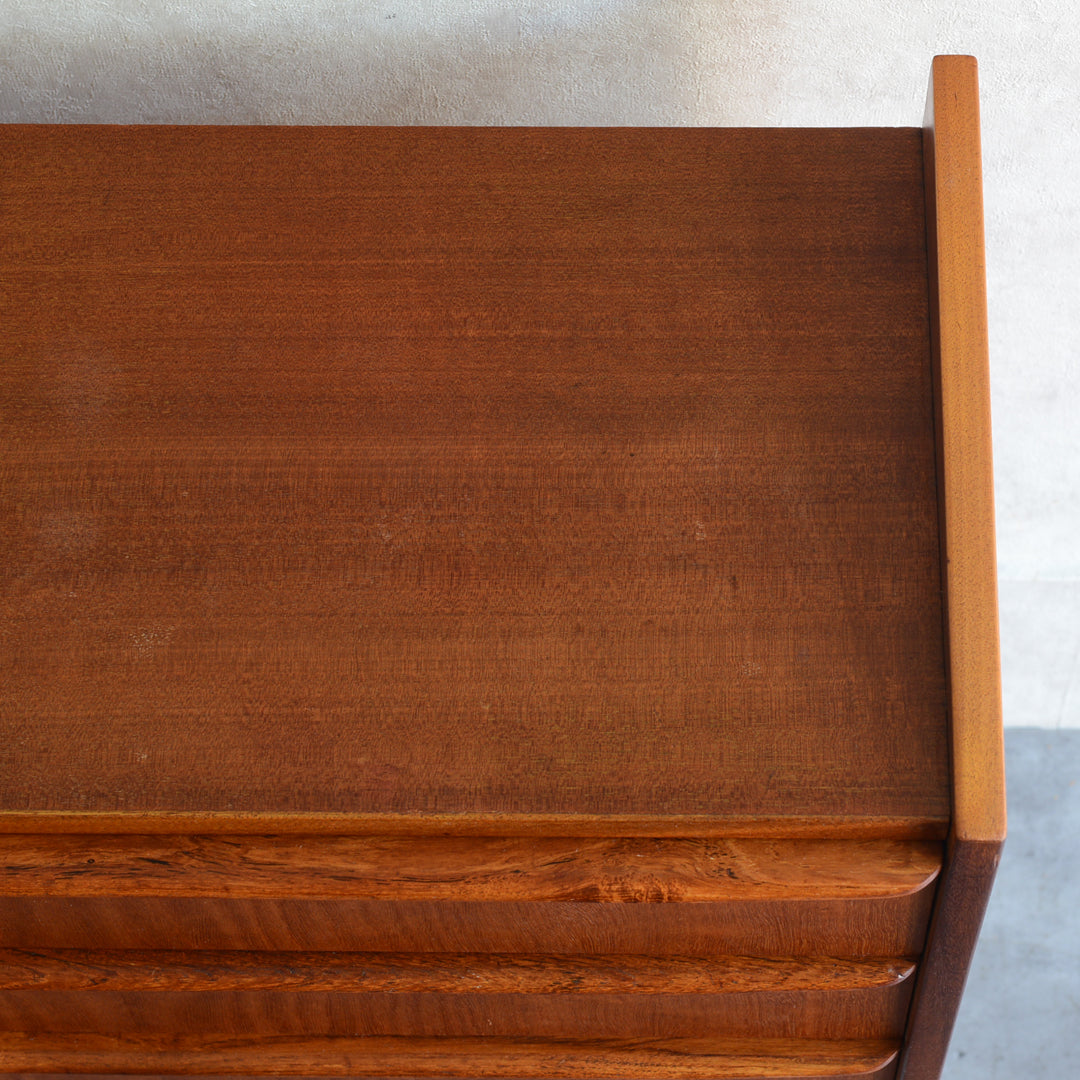 デンマーク　ヴィンテージ チークチェスト6-1(3段) (ウッドオイル仕上）