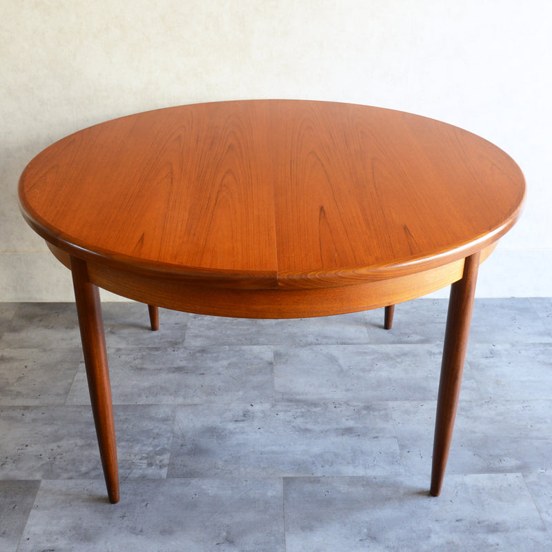 G-PLAN ジープラン　エクステンション ラウンドテーブル73 （天板剥離再塗装済）