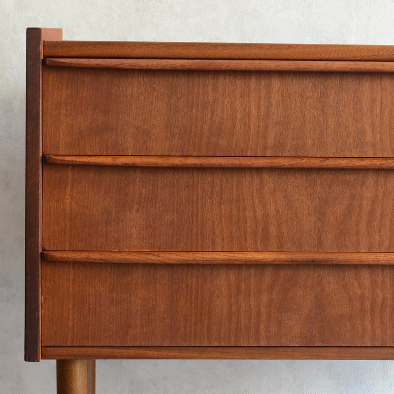 デンマーク　ヴィンテージ チークチェスト6-1(3段) (ウッドオイル仕上）