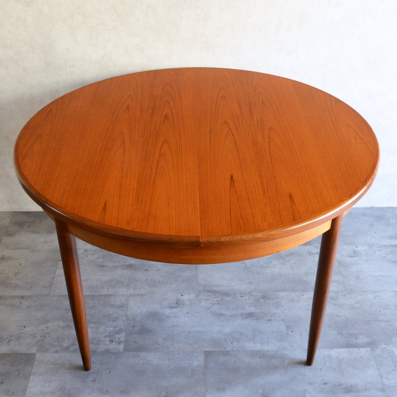 G-PLAN ジープラン　エクステンション ラウンドテーブル73 （天板剥離再塗装済）